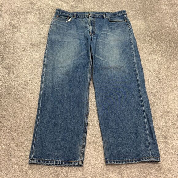 Levi's 550 Relaxed Fit Denim Jeans Mens 42x30 Blue Medium Wash Straight Casual - Picture 1 of 15